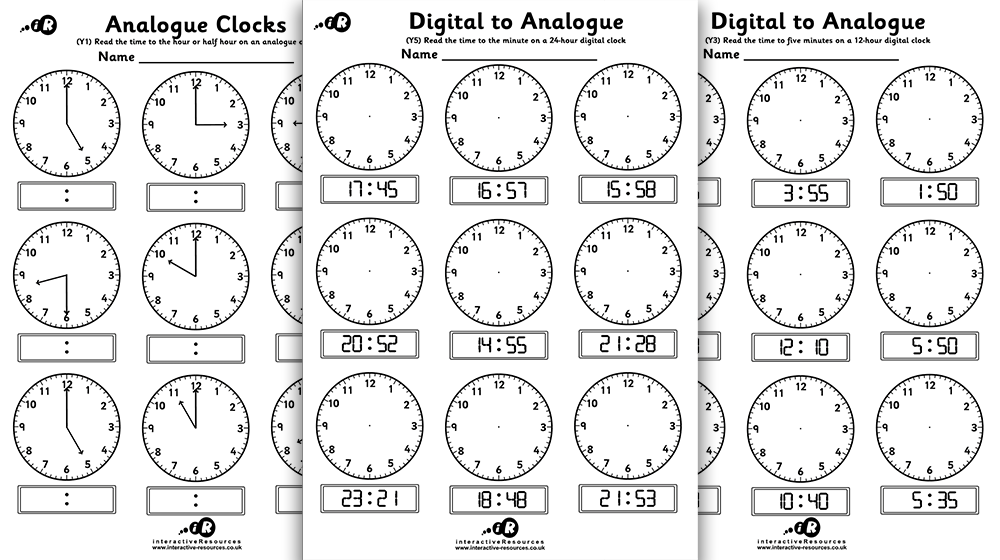 Telling the Time Worksheets