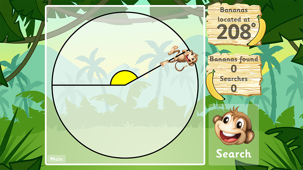 Banana Hunt, the angle estimation game