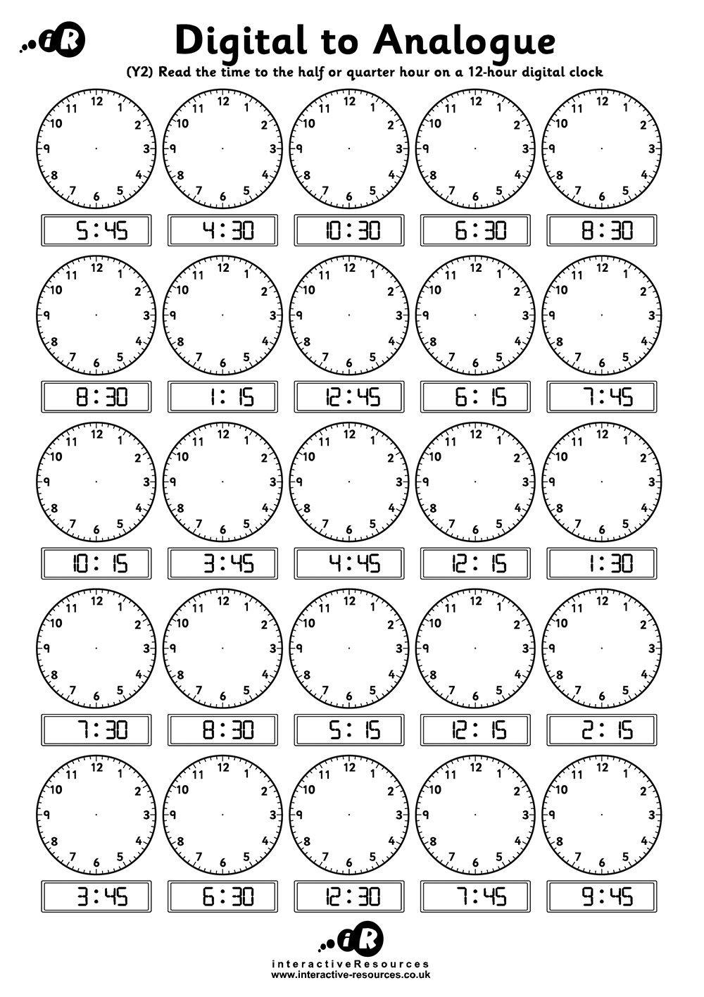 Telling the Time