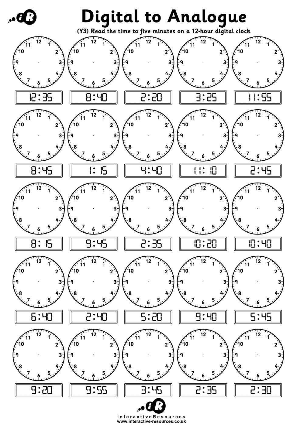 Telling the Time